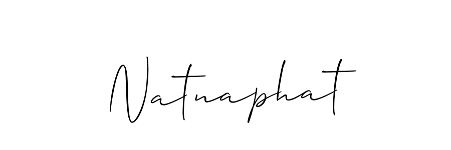 if you are searching for the best signature style for your name Natnaphat. so please give up your signature search. here we have designed multiple signature styles  using Allison_Script. Natnaphat signature style 2 images and pictures png