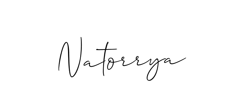 The best way (Allison_Script) to make a short signature is to pick only two or three words in your name. The name Natorrya include a total of six letters. For converting this name. Natorrya signature style 2 images and pictures png