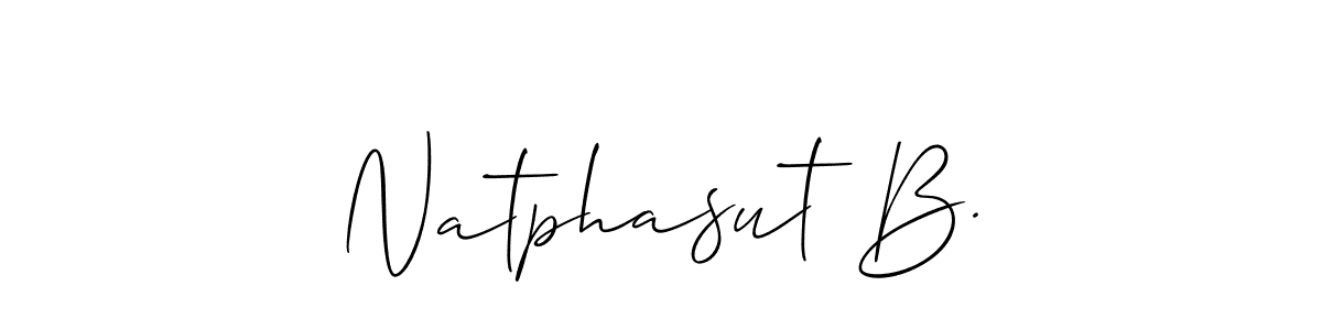 Best and Professional Signature Style for Natphasut B.. Allison_Script Best Signature Style Collection. Natphasut B. signature style 2 images and pictures png