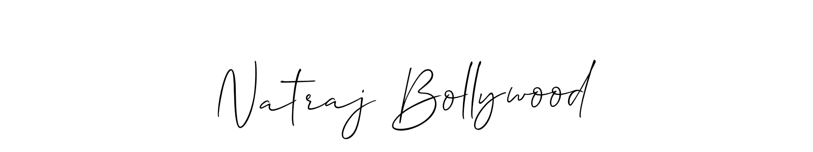 Create a beautiful signature design for name Natraj Bollywood. With this signature (Allison_Script) fonts, you can make a handwritten signature for free. Natraj Bollywood signature style 2 images and pictures png