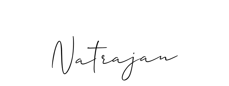 Design your own signature with our free online signature maker. With this signature software, you can create a handwritten (Allison_Script) signature for name Natrajan. Natrajan signature style 2 images and pictures png