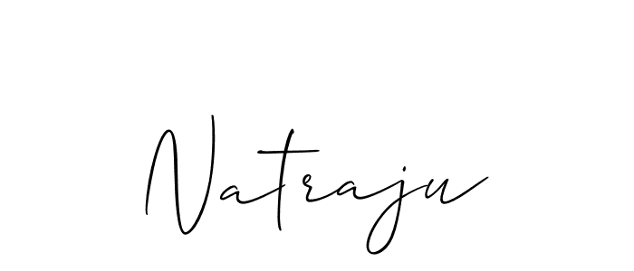 The best way (Allison_Script) to make a short signature is to pick only two or three words in your name. The name Natraju include a total of six letters. For converting this name. Natraju signature style 2 images and pictures png