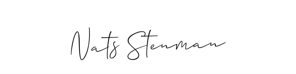 Also we have Nats Stenman name is the best signature style. Create professional handwritten signature collection using Allison_Script autograph style. Nats Stenman signature style 2 images and pictures png