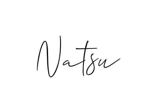 Similarly Allison_Script is the best handwritten signature design. Signature creator online .You can use it as an online autograph creator for name Natsu. Natsu signature style 2 images and pictures png