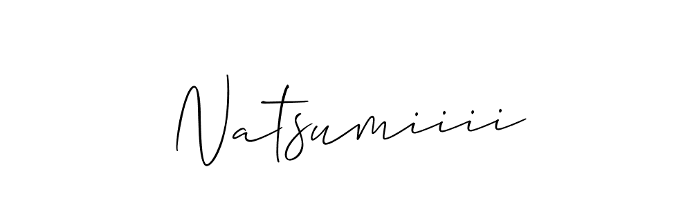 Create a beautiful signature design for name Natsumiiii. With this signature (Allison_Script) fonts, you can make a handwritten signature for free. Natsumiiii signature style 2 images and pictures png