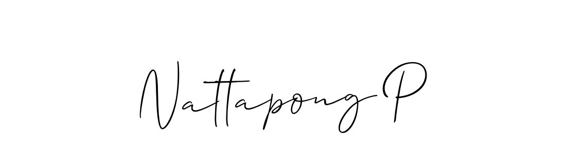 Make a beautiful signature design for name Nattapong P. Use this online signature maker to create a handwritten signature for free. Nattapong P signature style 2 images and pictures png