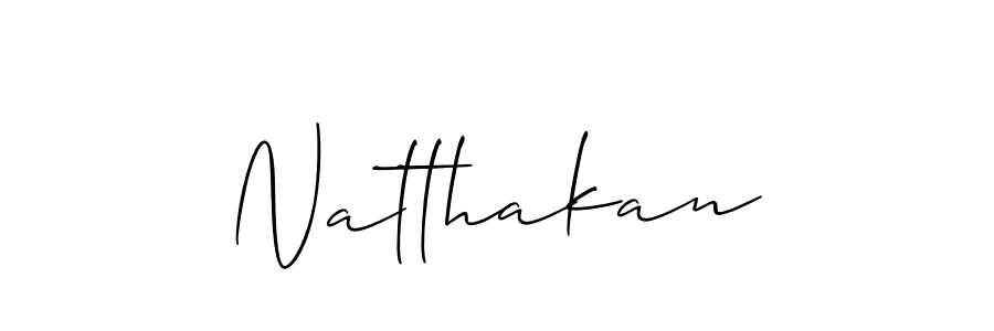 Natthakan stylish signature style. Best Handwritten Sign (Allison_Script) for my name. Handwritten Signature Collection Ideas for my name Natthakan. Natthakan signature style 2 images and pictures png