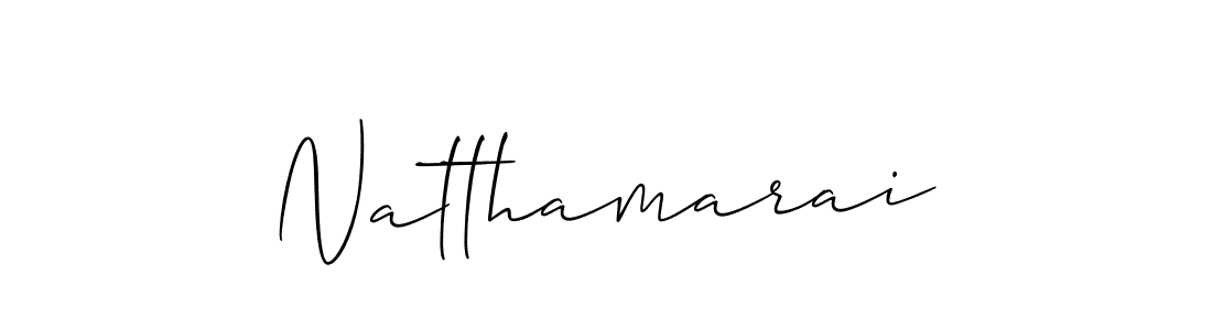 Similarly Allison_Script is the best handwritten signature design. Signature creator online .You can use it as an online autograph creator for name Natthamarai. Natthamarai signature style 2 images and pictures png