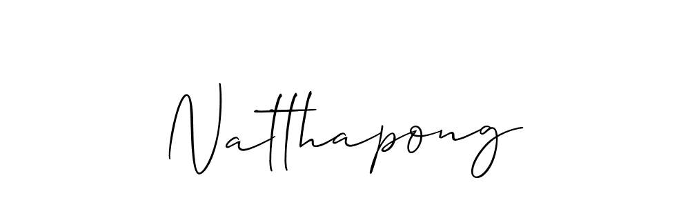 if you are searching for the best signature style for your name Natthapong. so please give up your signature search. here we have designed multiple signature styles  using Allison_Script. Natthapong signature style 2 images and pictures png