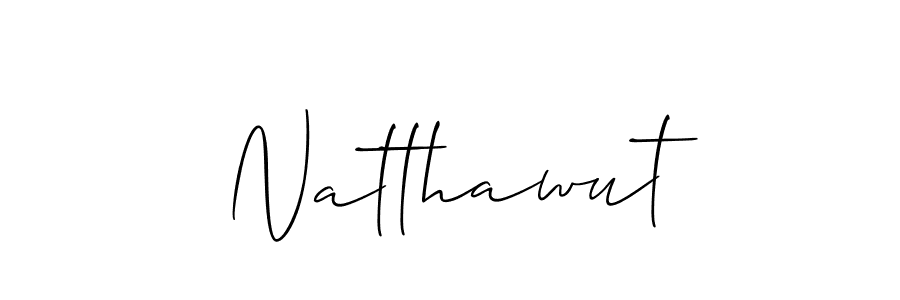 Similarly Allison_Script is the best handwritten signature design. Signature creator online .You can use it as an online autograph creator for name Natthawut. Natthawut signature style 2 images and pictures png
