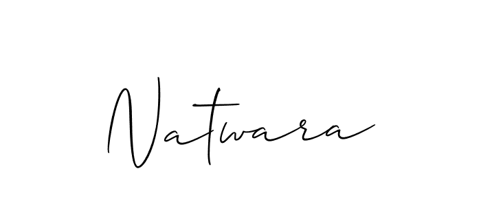 The best way (Allison_Script) to make a short signature is to pick only two or three words in your name. The name Natwara include a total of six letters. For converting this name. Natwara signature style 2 images and pictures png