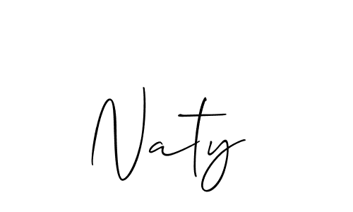 Make a short Naty  signature style. Manage your documents anywhere anytime using Allison_Script. Create and add eSignatures, submit forms, share and send files easily. Naty  signature style 2 images and pictures png
