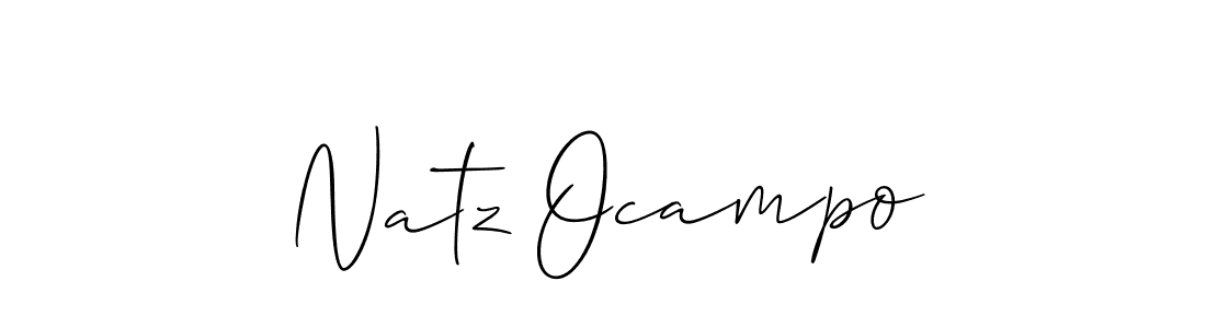 Also we have Natz Ocampo name is the best signature style. Create professional handwritten signature collection using Allison_Script autograph style. Natz Ocampo signature style 2 images and pictures png