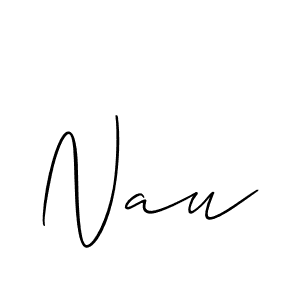 How to make Nau name signature. Use Allison_Script style for creating short signs online. This is the latest handwritten sign. Nau signature style 2 images and pictures png