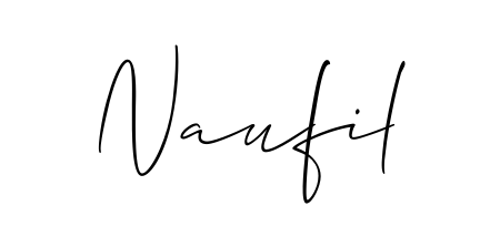 Also You can easily find your signature by using the search form. We will create Naufil name handwritten signature images for you free of cost using Allison_Script sign style. Naufil signature style 2 images and pictures png