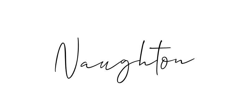 You should practise on your own different ways (Allison_Script) to write your name (Naughton) in signature. don't let someone else do it for you. Naughton signature style 2 images and pictures png