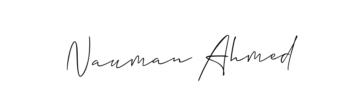 It looks lik you need a new signature style for name Nauman Ahmed. Design unique handwritten (Allison_Script) signature with our free signature maker in just a few clicks. Nauman Ahmed signature style 2 images and pictures png