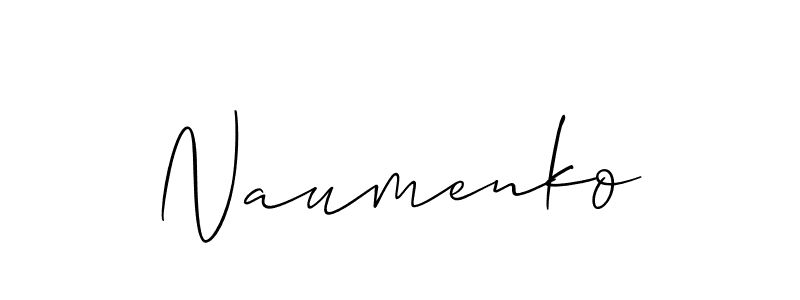 Best and Professional Signature Style for Naumenko. Allison_Script Best Signature Style Collection. Naumenko signature style 2 images and pictures png