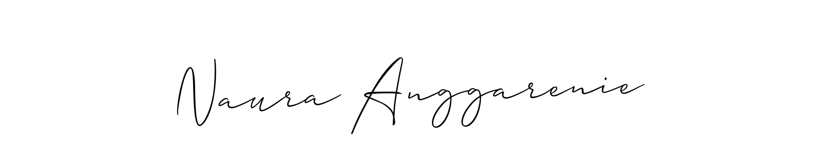 How to Draw Naura Anggarenie signature style? Allison_Script is a latest design signature styles for name Naura Anggarenie. Naura Anggarenie signature style 2 images and pictures png