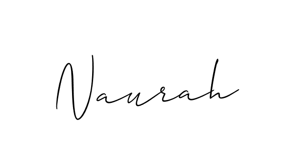 How to make Naurah signature? Allison_Script is a professional autograph style. Create handwritten signature for Naurah name. Naurah signature style 2 images and pictures png