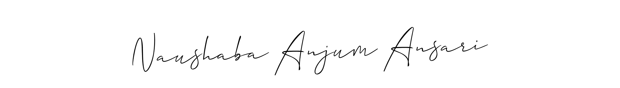See photos of Naushaba Anjum Ansari official signature by Spectra . Check more albums & portfolios. Read reviews & check more about Allison_Script font. Naushaba Anjum Ansari signature style 2 images and pictures png