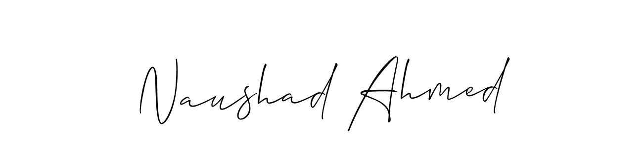 It looks lik you need a new signature style for name Naushad Ahmed. Design unique handwritten (Allison_Script) signature with our free signature maker in just a few clicks. Naushad Ahmed signature style 2 images and pictures png