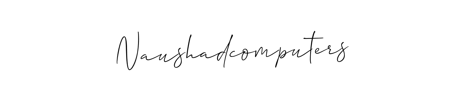 Here are the top 10 professional signature styles for the name Naushadcomputers. These are the best autograph styles you can use for your name. Naushadcomputers signature style 2 images and pictures png