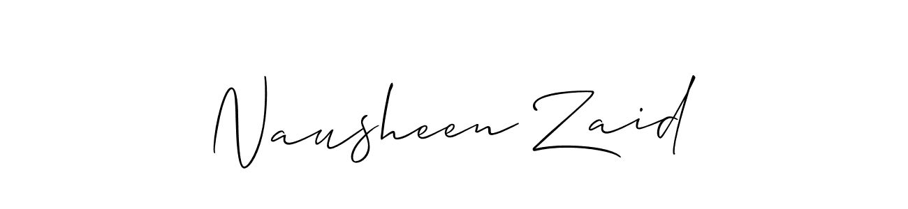 Nausheen Zaid stylish signature style. Best Handwritten Sign (Allison_Script) for my name. Handwritten Signature Collection Ideas for my name Nausheen Zaid. Nausheen Zaid signature style 2 images and pictures png