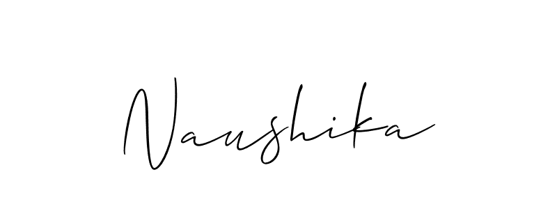 Also we have Naushika name is the best signature style. Create professional handwritten signature collection using Allison_Script autograph style. Naushika signature style 2 images and pictures png