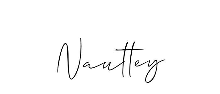 Create a beautiful signature design for name Nauttey. With this signature (Allison_Script) fonts, you can make a handwritten signature for free. Nauttey signature style 2 images and pictures png