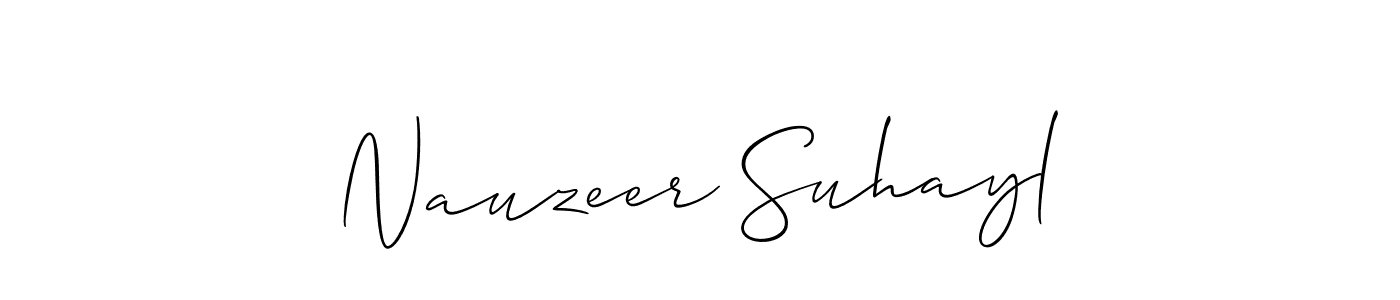 Here are the top 10 professional signature styles for the name Nauzeer Suhayl. These are the best autograph styles you can use for your name. Nauzeer Suhayl signature style 2 images and pictures png