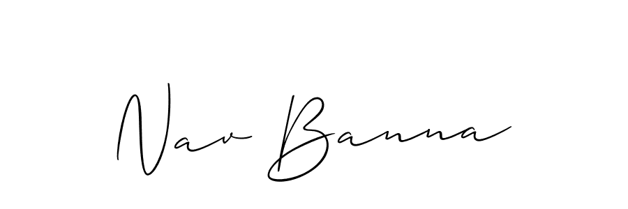 You can use this online signature creator to create a handwritten signature for the name Nav Banna. This is the best online autograph maker. Nav Banna signature style 2 images and pictures png