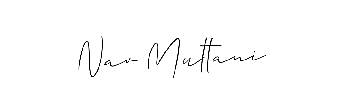 Make a beautiful signature design for name Nav Multani. Use this online signature maker to create a handwritten signature for free. Nav Multani signature style 2 images and pictures png