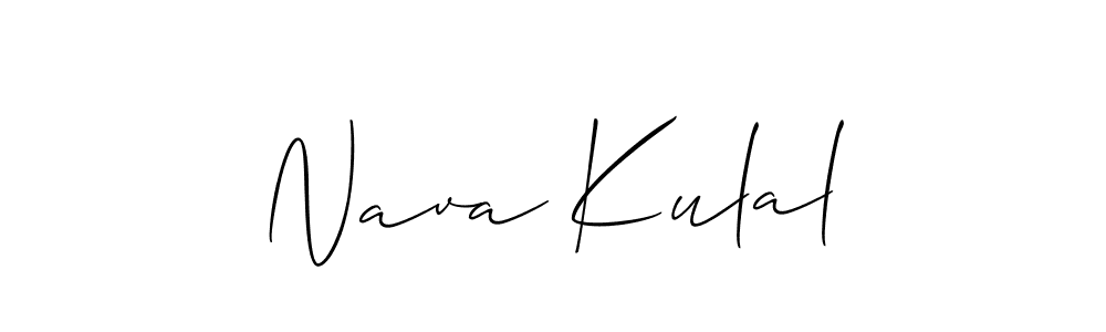 Similarly Allison_Script is the best handwritten signature design. Signature creator online .You can use it as an online autograph creator for name Nava Kulal. Nava Kulal signature style 2 images and pictures png
