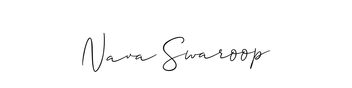 You can use this online signature creator to create a handwritten signature for the name Nava Swaroop. This is the best online autograph maker. Nava Swaroop signature style 2 images and pictures png