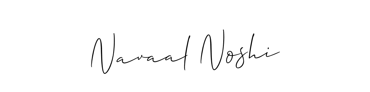 Use a signature maker to create a handwritten signature online. With this signature software, you can design (Allison_Script) your own signature for name Navaal Noshi. Navaal Noshi signature style 2 images and pictures png