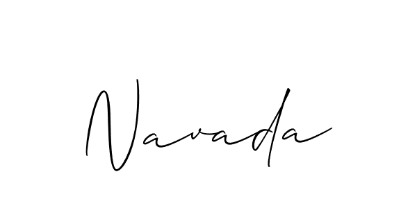 Best and Professional Signature Style for Navada. Allison_Script Best Signature Style Collection. Navada signature style 2 images and pictures png
