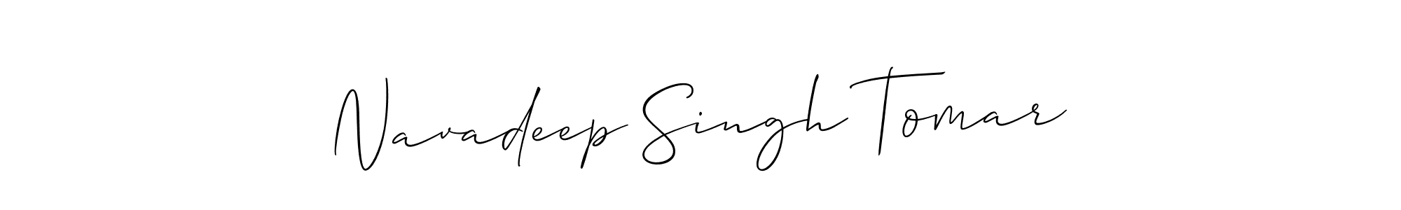 if you are searching for the best signature style for your name Navadeep Singh Tomar. so please give up your signature search. here we have designed multiple signature styles  using Allison_Script. Navadeep Singh Tomar signature style 2 images and pictures png