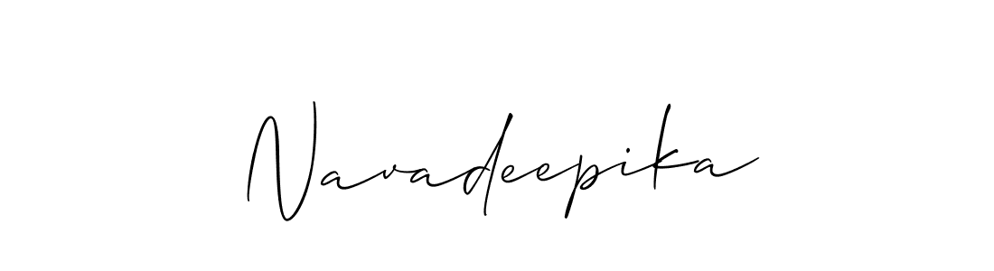 Once you've used our free online signature maker to create your best signature Allison_Script style, it's time to enjoy all of the benefits that Navadeepika name signing documents. Navadeepika signature style 2 images and pictures png