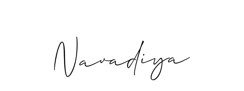 Make a beautiful signature design for name Navadiya. Use this online signature maker to create a handwritten signature for free. Navadiya signature style 2 images and pictures png