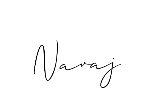 Use a signature maker to create a handwritten signature online. With this signature software, you can design (Allison_Script) your own signature for name Navaj. Navaj signature style 2 images and pictures png
