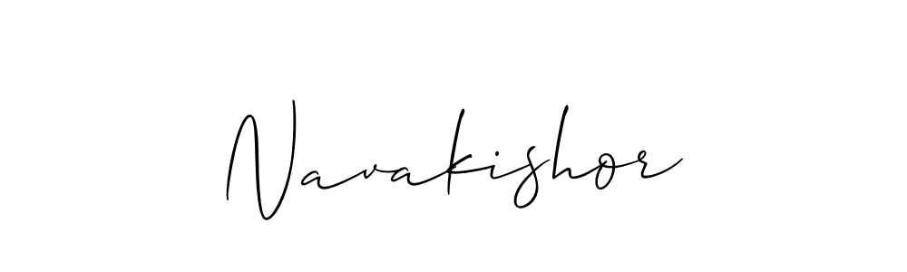 You should practise on your own different ways (Allison_Script) to write your name (Navakishor) in signature. don't let someone else do it for you. Navakishor signature style 2 images and pictures png