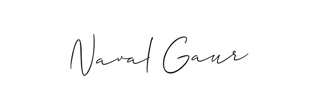 How to make Naval Gaur name signature. Use Allison_Script style for creating short signs online. This is the latest handwritten sign. Naval Gaur signature style 2 images and pictures png