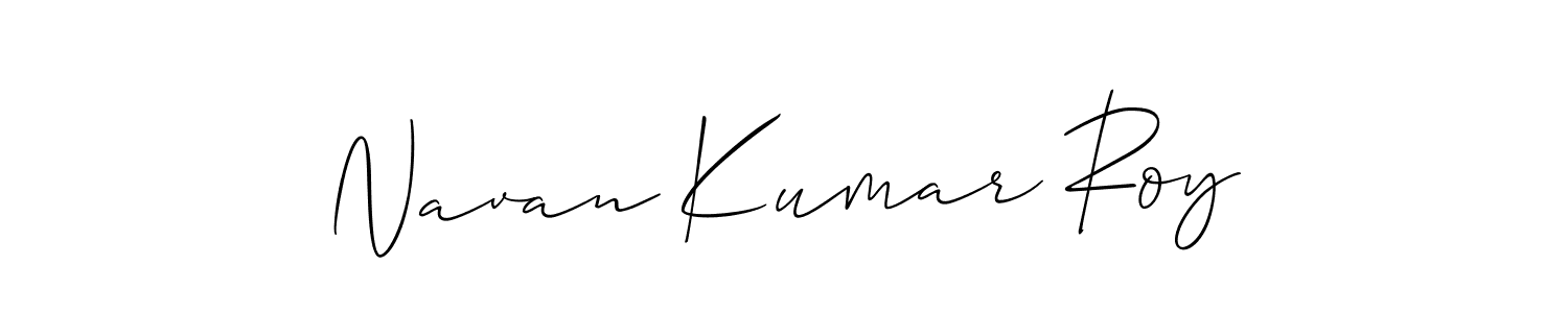 Also we have Navan Kumar Roy name is the best signature style. Create professional handwritten signature collection using Allison_Script autograph style. Navan Kumar Roy signature style 2 images and pictures png