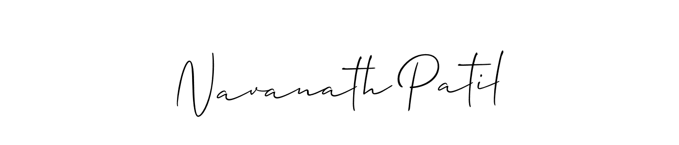 Make a beautiful signature design for name Navanath Patil. With this signature (Allison_Script) style, you can create a handwritten signature for free. Navanath Patil signature style 2 images and pictures png