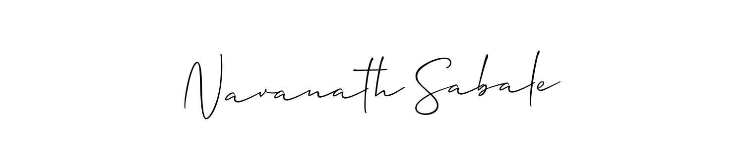 Create a beautiful signature design for name Navanath Sabale. With this signature (Allison_Script) fonts, you can make a handwritten signature for free. Navanath Sabale signature style 2 images and pictures png