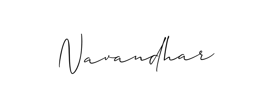 Navandhar stylish signature style. Best Handwritten Sign (Allison_Script) for my name. Handwritten Signature Collection Ideas for my name Navandhar. Navandhar signature style 2 images and pictures png