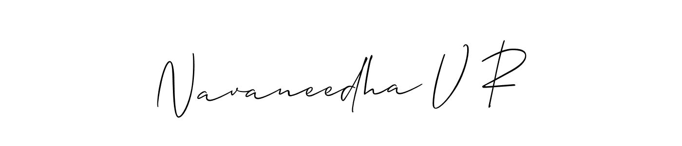 Best and Professional Signature Style for Navaneedha V R. Allison_Script Best Signature Style Collection. Navaneedha V R signature style 2 images and pictures png