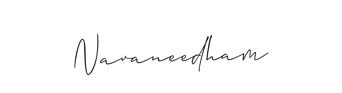 Also we have Navaneedham name is the best signature style. Create professional handwritten signature collection using Allison_Script autograph style. Navaneedham signature style 2 images and pictures png