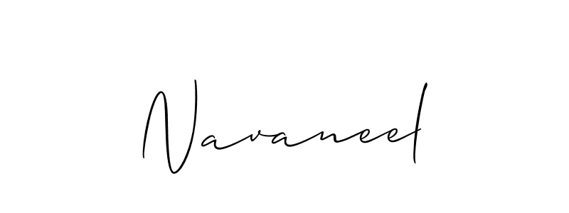 Use a signature maker to create a handwritten signature online. With this signature software, you can design (Allison_Script) your own signature for name Navaneel. Navaneel signature style 2 images and pictures png